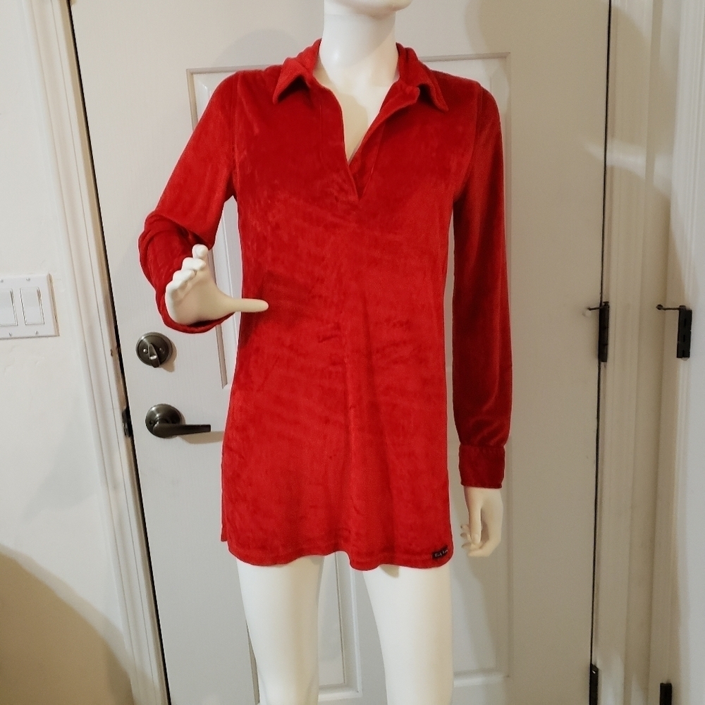Lucky Brand Vintage Size Medium Red Women's Top